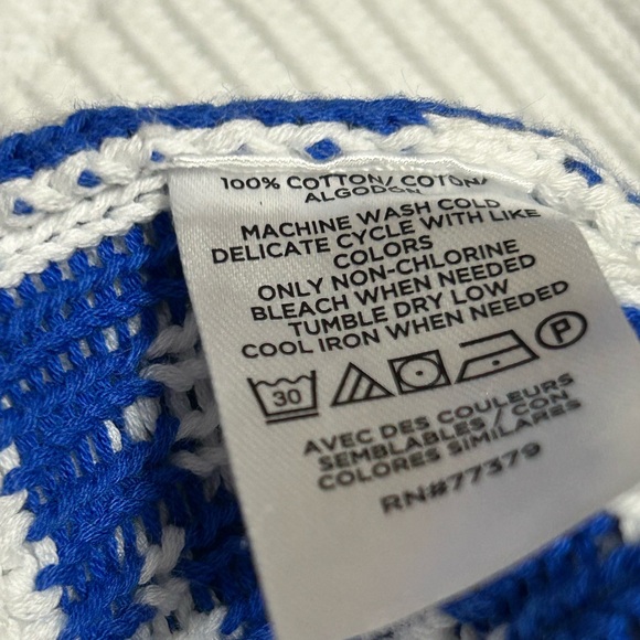 Ann Taylor Long Sleeve Floral Jacquard Pullover Sweater Size: M 100% Cotton - Picture 7 of 7